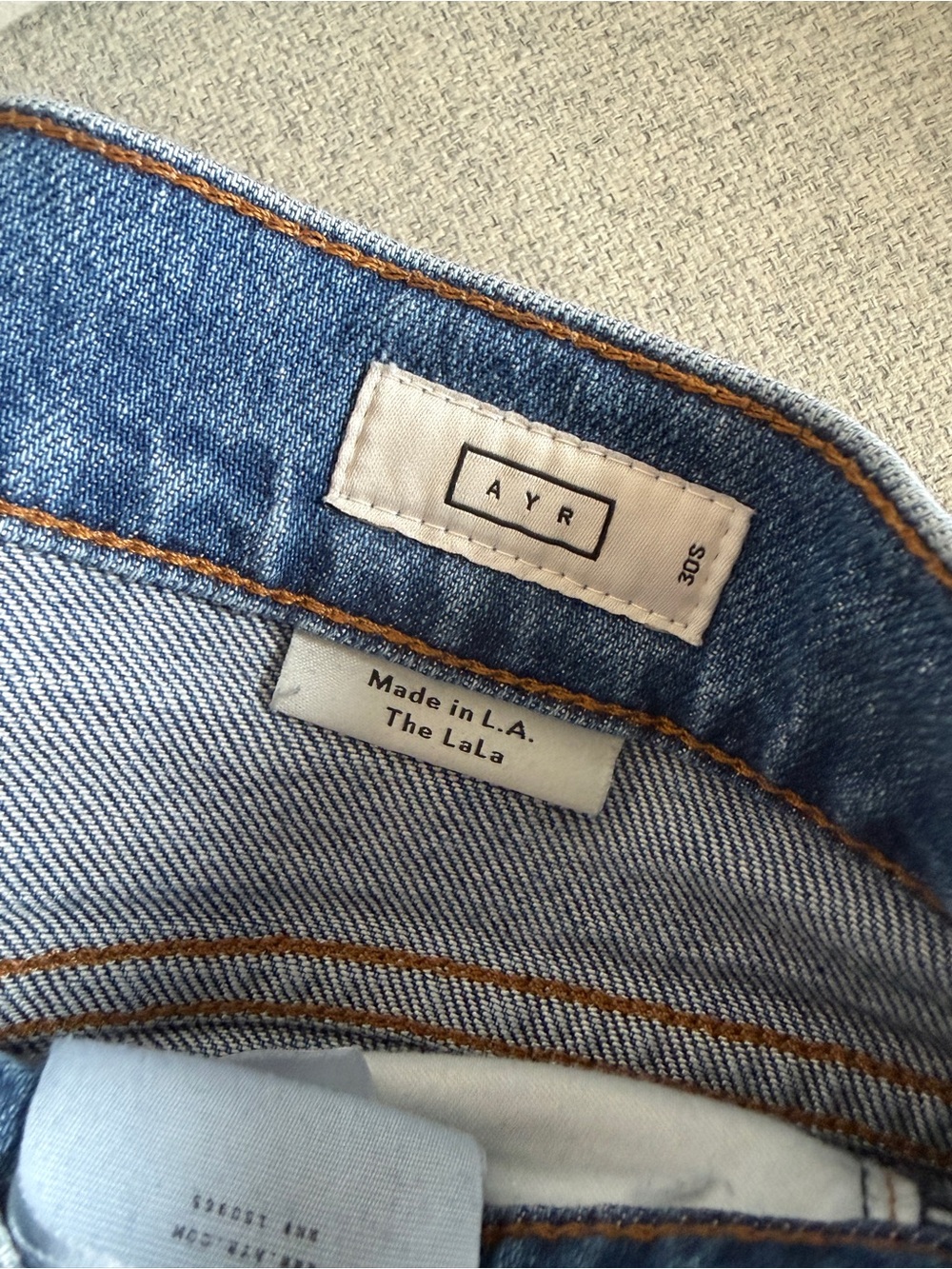 AYR The LaLa Jean size 30s - up to 5’5” - straight leg - made in USA - Picture 3 of 8